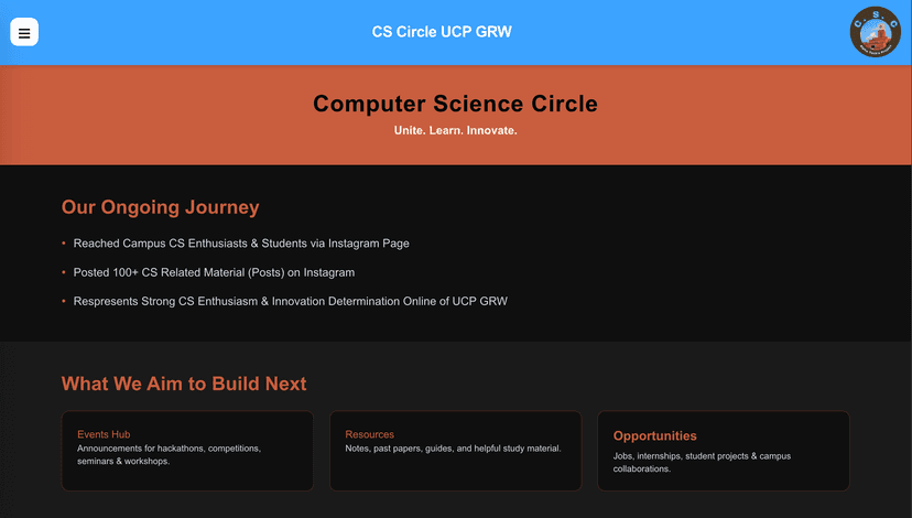CSC (Computer Science Circle) Screenshot